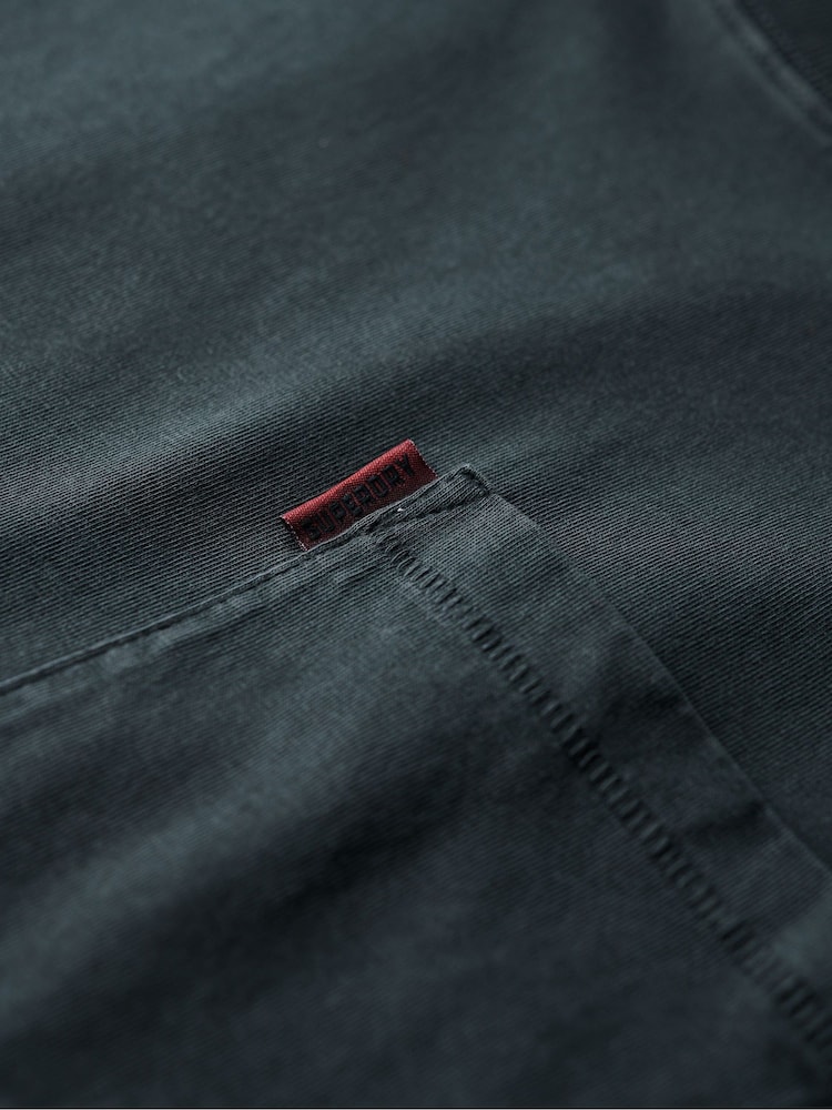 Superdry Black Oversized Essential Washed Pocket T-Shirt - Image 4 of 4