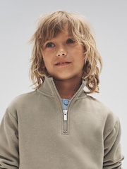 The Set Black/Grey/Green 4 Pack Zip Neck Sweatshirts - Image 1 of 11
