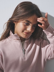 The Set Brown/Pink/Stripe 3 Pack Zip Neck Sweatshirts - Image 1 of 11