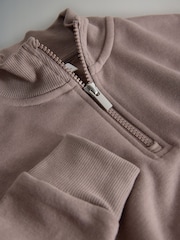 The Set Brown/Pink/Stripe 3 Pack Zip Neck Sweatshirts - Image 11 of 11