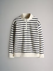 The Set Brown/Pink/Stripe 3 Pack Zip Neck Sweatshirts - Image 9 of 11