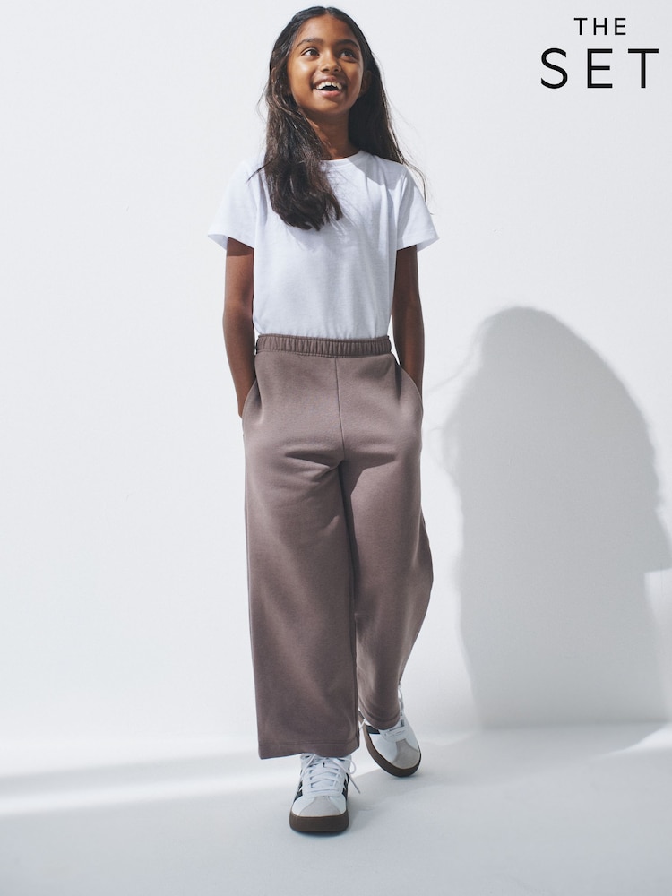 The Set Pink/Cream 4 Pack Wide Leg Joggers - Image 2 of 13