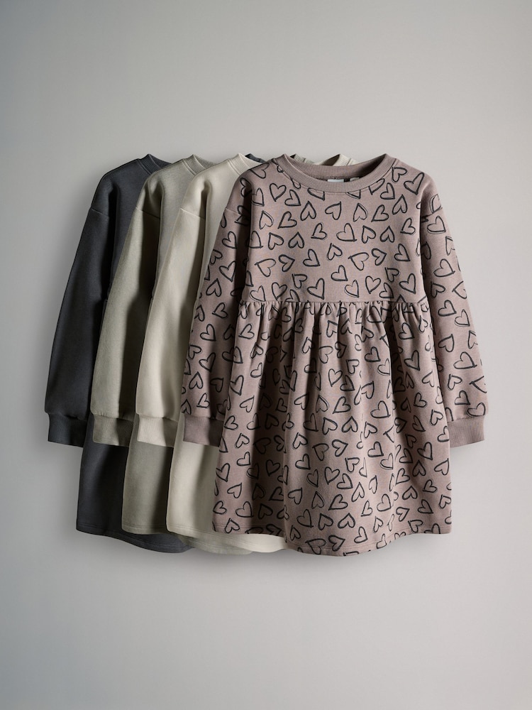 The Set Grey/Stone 4 Pack Sweat Dresses - Image 1 of 7 The Set Grey/Stone 4 Pack Sweat Dresses - Image 1 of 7