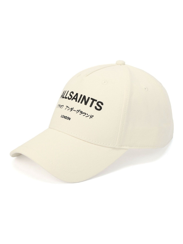 AllSaints Cream Underground Logo Badeball 100% Cotton Cap - Image 2 of 4