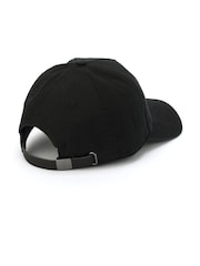 AllSaints Black Heart Patch Baseball 100% Cotton Cap - Image 3 of 4