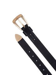 AllSaints Black 32Mm Belt with Metal Tip - Image 2 of 3