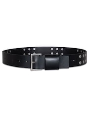 AllSaints Black 38Mm Belt with Flat Studs - Image 3 of 3