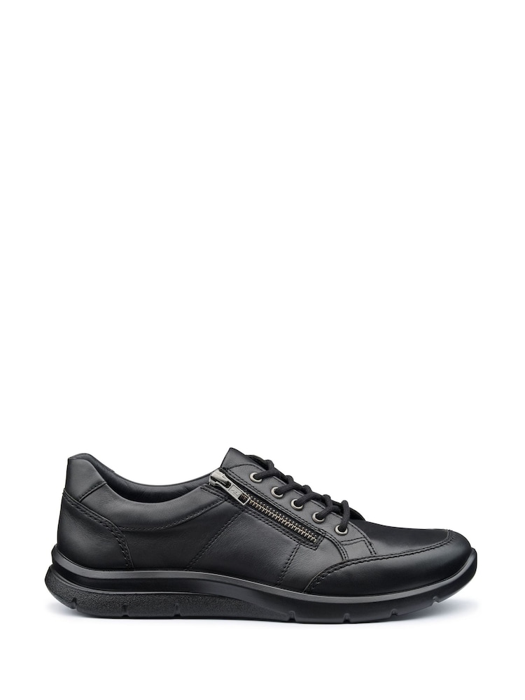 Hotter Black Regular Fit Finn Lace-Up/Zip Shoes - Image 1 of 5 Hotter Black Regular Fit Finn Lace-Up/Zip Shoes - Image 1 of 5