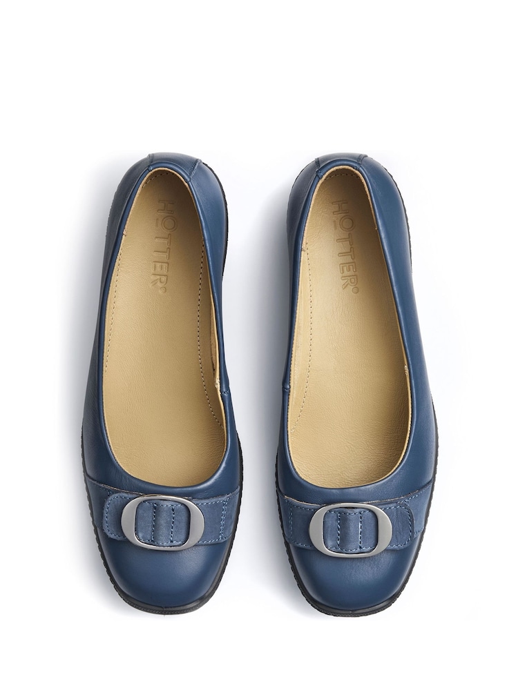 Hotter Blue Regular Fit Grace Slip-On Shoes - Image 4 of 4
