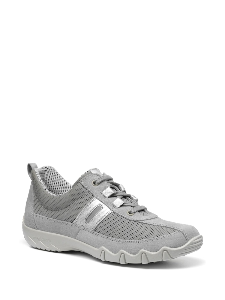 Hotter Grey Extra Wide Fit Leanne II Lace-Up Shoes - Image 2 of 4