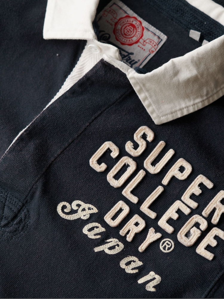 Superdry Oversized 100% Cotton Athletic Rugby Top - Imagen 2 de 2