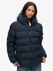 Superdry Oversized Hooded Sports Puffer 100% Cotton Jacket - Imagem 2 de 2