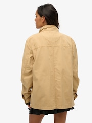 Superdry Natural Oversized The Merchant Store Work 100% Cotton Jacket - Image 2 of 2