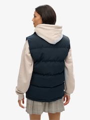 Superdry Blue Oversized Non Hooded Everest Gilet - Image 2 of 3