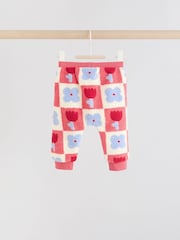 Red/ Purple Check Baby Fleece Tops and Leggings Set 2 Piece (0mths-2yrs) - Image 10 of 14