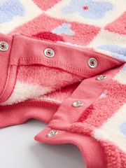 Red/ Purple Check Baby Fleece Tops and Leggings Set 2 Piece (0mths-2yrs) - Image 11 of 14