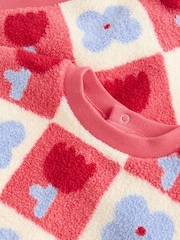 Red/ Purple Check Baby Fleece Tops and Leggings Set 2 Piece (0mths-2yrs) - Image 14 of 14