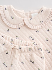 Ecru Baby Quilted Sweatshirt and Trousers Set 2 Piece (0mths-2yrs) - Image 11 of 19