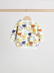 Cream/Purple Tulip - Baby Fleece Tops and Leggings Set 2 Piece (0mths-2yrs) - Slika 4 iz 12