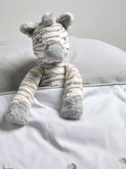 Mamas & Papas Grey Welcome To The World Soft Toy Zebra - Image 2 of 14