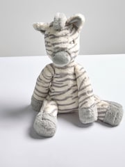 Mamas & Papas Grey Welcome To The World Soft Toy Zebra - Image 3 of 14