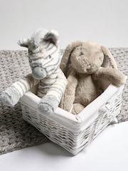 Mamas & Papas Grey Welcome To The World Soft Toy Zebra - Image 6 of 14