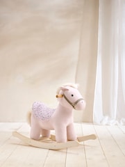 Mamas & Papas Pink Print Rocking Animal - Image 1 of 8