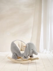 Mamas & Papas Grey Print Rocking Animal - Image 1 of 8