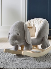 Mamas & Papas Grey Print Rocking Animal - Image 3 of 8