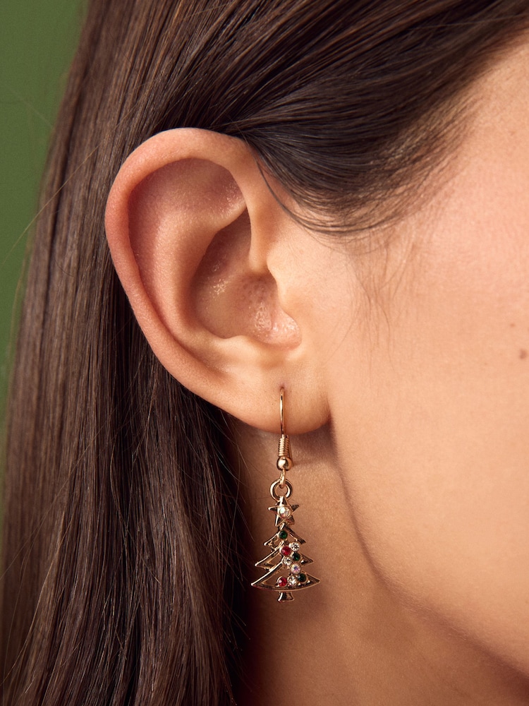 Gold Tone Christmas Studs Pack - Image 5 of 5