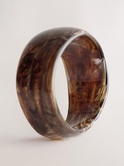 Brown Chunky Acrylic Bangle - Image 6 of 6