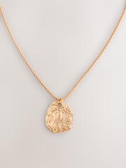 Gold Tone Long Disc Necklace - Image 1 of 3