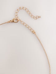 Gold Tone Lock And Key Delicate Necklace - Image 2 of 3