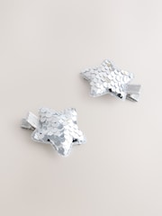 Tono plateado - Christmas Star Sequin Hair Clips - Imagen 1 de 4