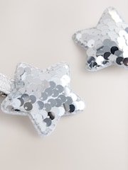 Tono plateado - Christmas Star Sequin Hair Clips - Imagen 2 de 4