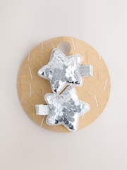 Tono plateado - Christmas Star Sequin Hair Clips - Imagen 3 de 4