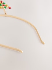 Gold Tone Christmas Tree Jingle Bopper Headband - Image 7 of 7
