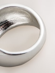 Silver Tone Chunky Domed Ring - Image 2 of 3