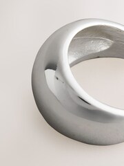 Silver Tone Chunky Domed Ring - Image 3 of 3