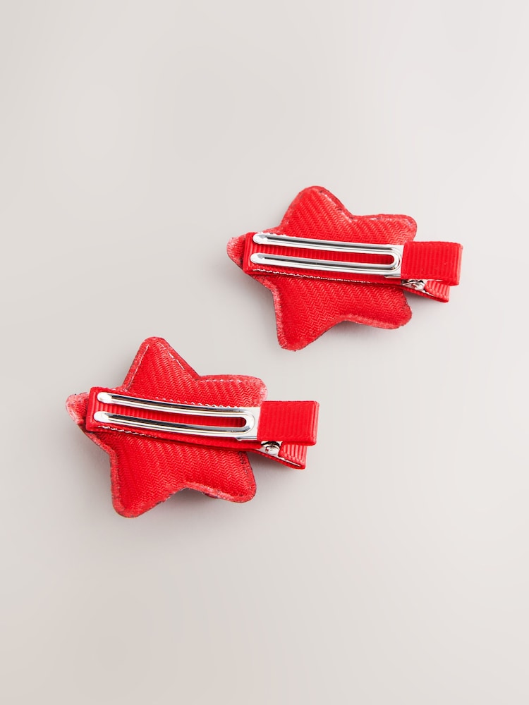 Rojo - Christmas Star Sequin Hair Clips - Imagen 4 de 4
