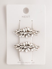 Gold Tone Sparkle Hair Clips 2 Pack - Image 6 of 7