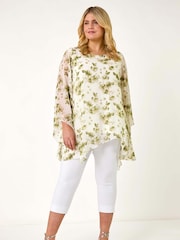 Blusas con superposición y estampado floral Curve de Roman - Imagen 2 de 5