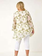 Blusas con superposición y estampado floral Curve de Roman - Imagen 3 de 5