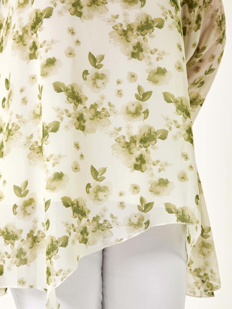 Blusas con superposición y estampado floral Curve de Roman - Imagen 5 de 5