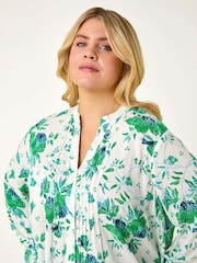 Blusa con pinzas y estampado floral para tallas grandes de Roman - Imagen 4 de 5