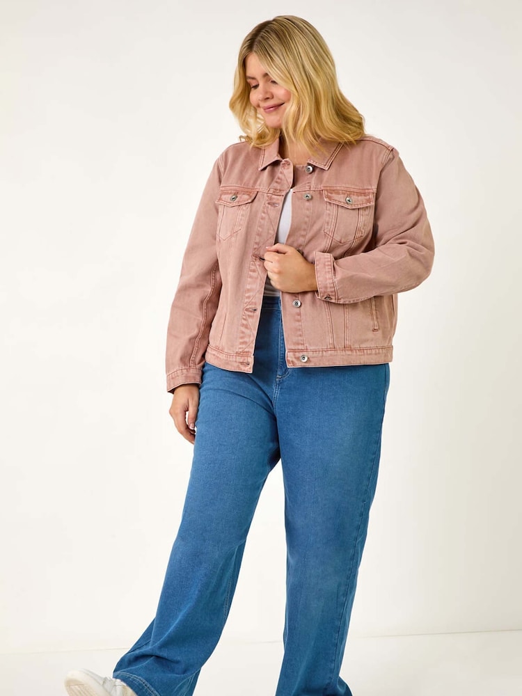 Roman 100% Cotton Curve Mid Wash Denim Jacket - Bild 2 von 5