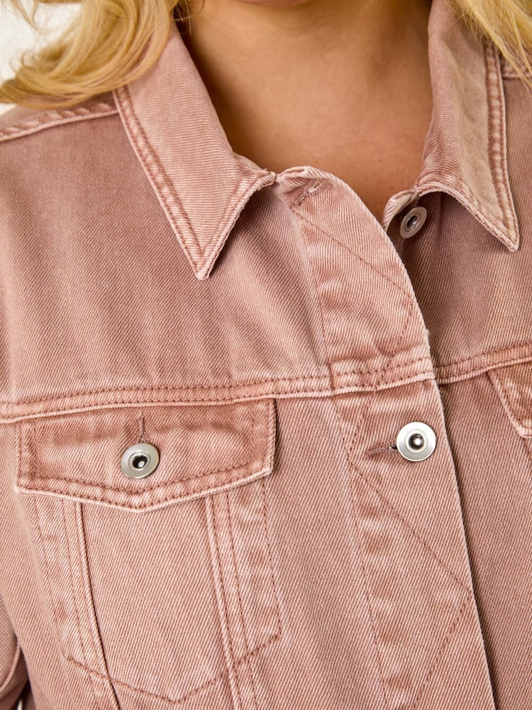 Roman 100% Cotton Curve Mid Wash Denim Jacket - Bild 5 von 5