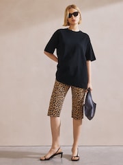 Czarny - Albaray 100% Cotton Big Black T-Shirt - Image 5 of 6