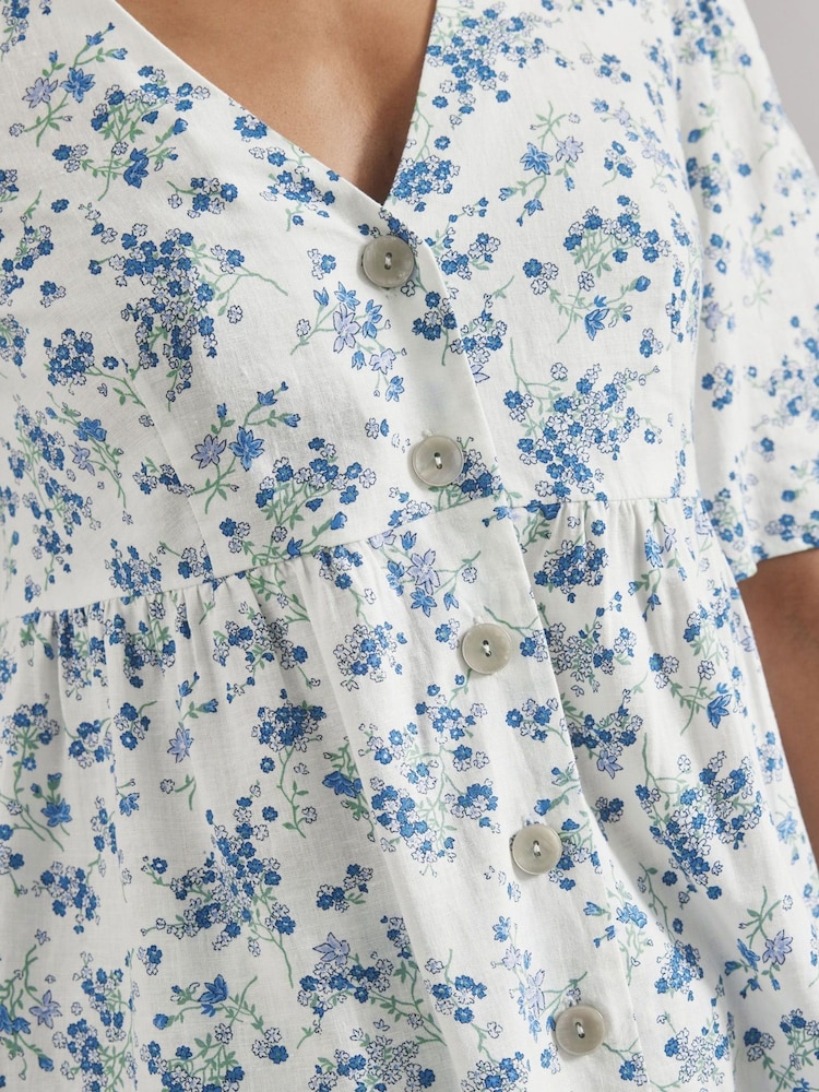 Albaray Blossom Print White Top - Image 3 of 5