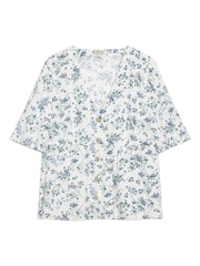 Albaray Blossom Print White Top - Image 5 of 5